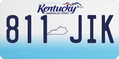 KY license plate 811JIK