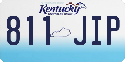 KY license plate 811JIP