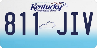 KY license plate 811JIV