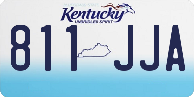 KY license plate 811JJA
