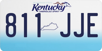 KY license plate 811JJE