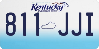 KY license plate 811JJI