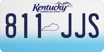 KY license plate 811JJS