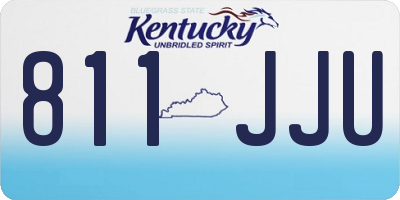 KY license plate 811JJU