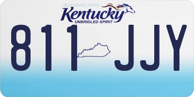 KY license plate 811JJY