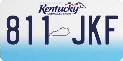 KY license plate 811JKF