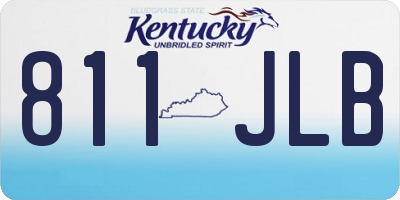 KY license plate 811JLB