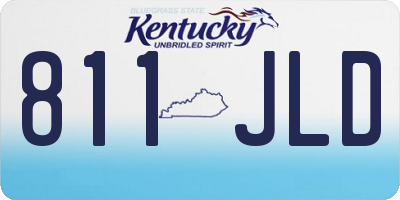 KY license plate 811JLD