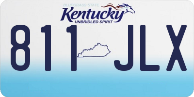 KY license plate 811JLX