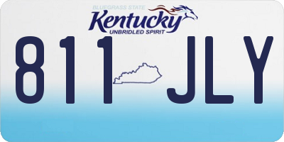 KY license plate 811JLY