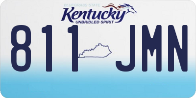 KY license plate 811JMN