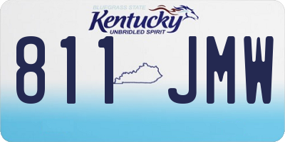 KY license plate 811JMW