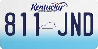 KY license plate 811JND