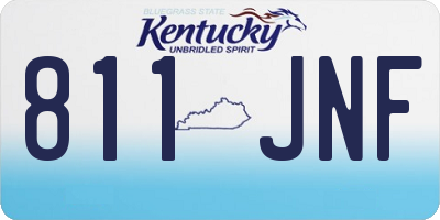 KY license plate 811JNF