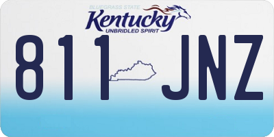 KY license plate 811JNZ