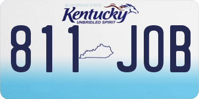 KY license plate 811JOB