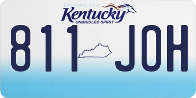 KY license plate 811JOH