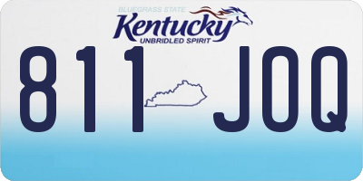 KY license plate 811JOQ