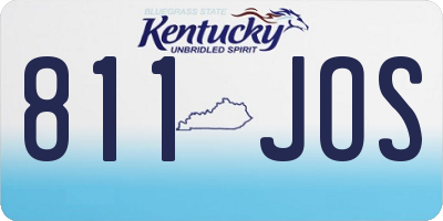 KY license plate 811JOS