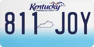 KY license plate 811JOY