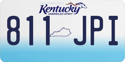 KY license plate 811JPI