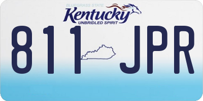 KY license plate 811JPR