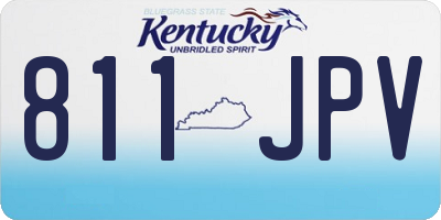 KY license plate 811JPV