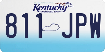 KY license plate 811JPW
