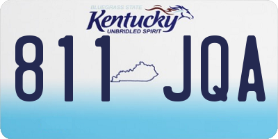 KY license plate 811JQA