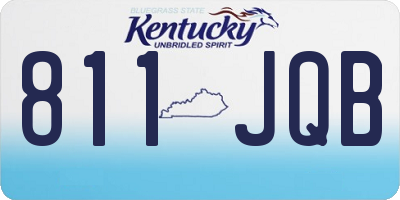 KY license plate 811JQB