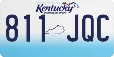 KY license plate 811JQC