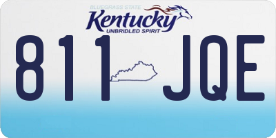 KY license plate 811JQE