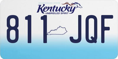 KY license plate 811JQF