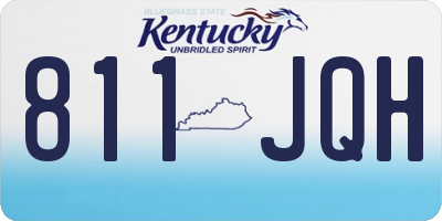 KY license plate 811JQH