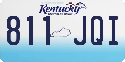 KY license plate 811JQI