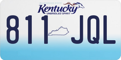 KY license plate 811JQL
