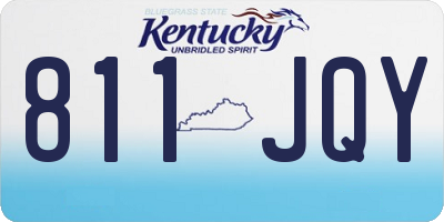 KY license plate 811JQY
