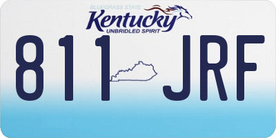 KY license plate 811JRF
