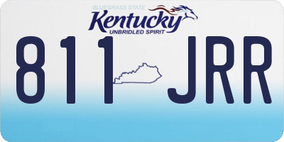 KY license plate 811JRR