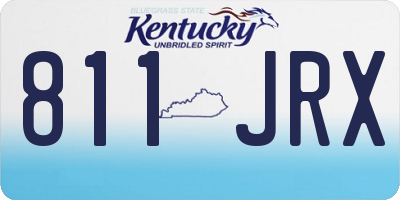 KY license plate 811JRX