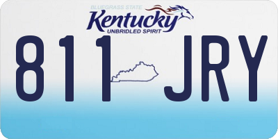 KY license plate 811JRY