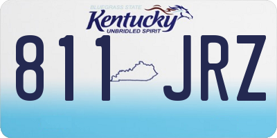 KY license plate 811JRZ