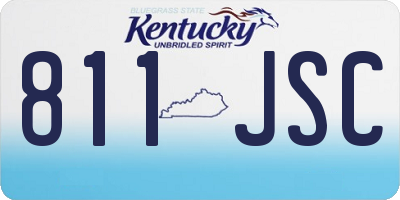 KY license plate 811JSC