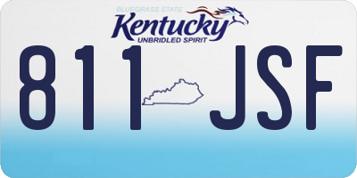 KY license plate 811JSF