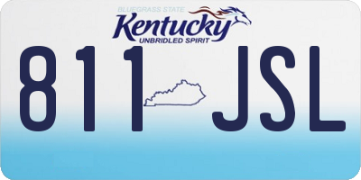 KY license plate 811JSL