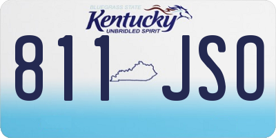 KY license plate 811JSO