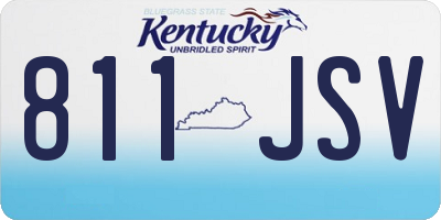 KY license plate 811JSV