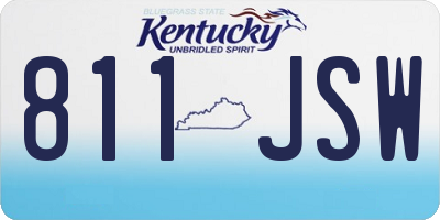 KY license plate 811JSW