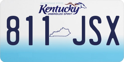 KY license plate 811JSX