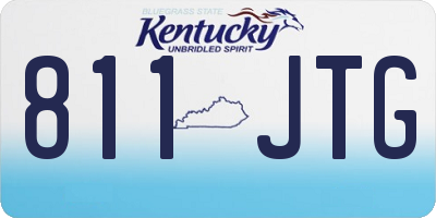 KY license plate 811JTG